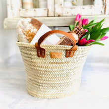 Load image into Gallery viewer, French market basket, shopping basket, reusable shopping bag
