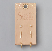 Load image into Gallery viewer, Scarlett Stud Trio - Gold
