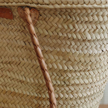 Load image into Gallery viewer, French Market Basket with Braided Handle

