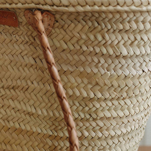 French Market Basket with Braided Handle