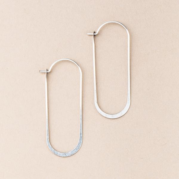 Refined Earring Collection - Cosmic Oval/SterlingSilver