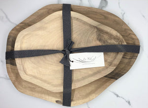 Walnut Platter Set